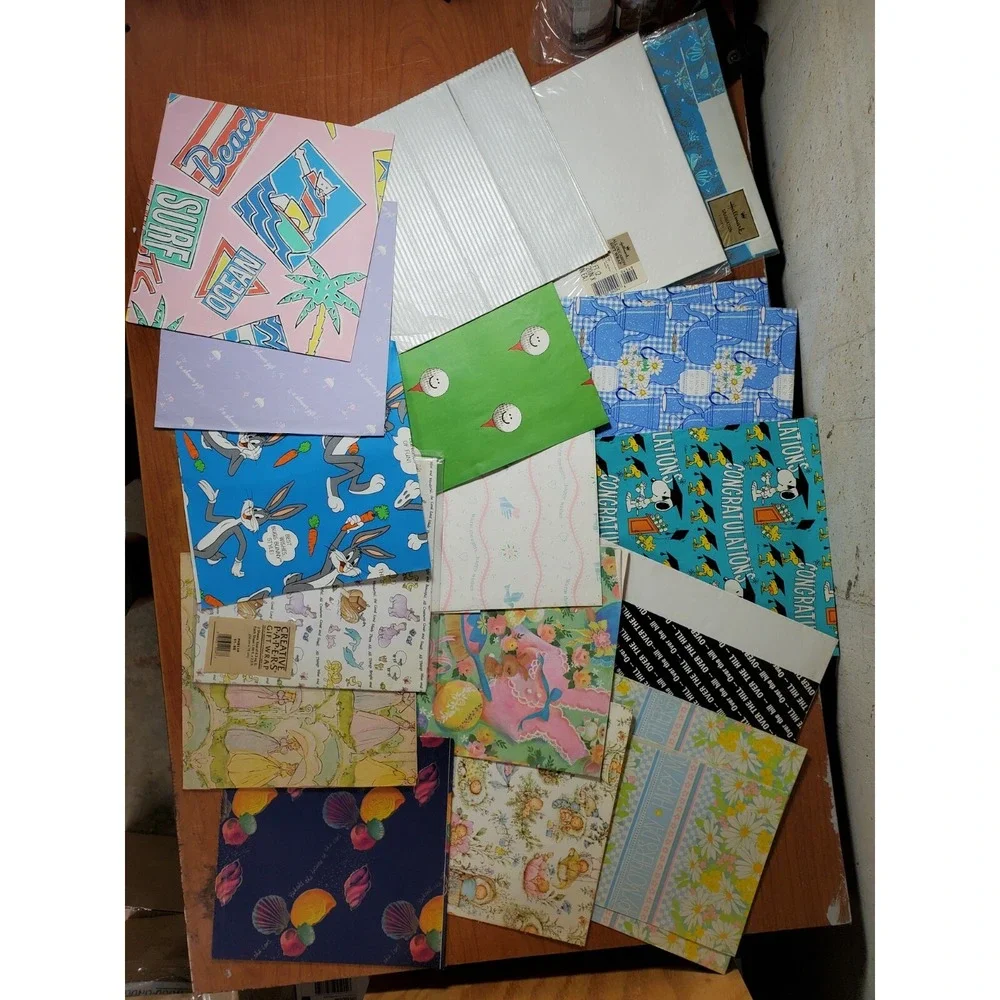 VINTAGE WRAPPING PAPER LOT All Occasions!!! GREAT DESIGNS Wedding‎ Hallmark